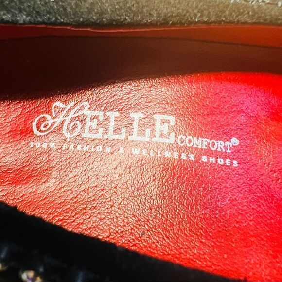 Helle Heels comfort shoes black size 6.5 US Size 37 Suede KAIRA - Picture 8 of 8